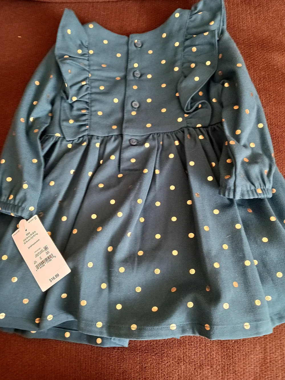 12 Mo Holiday Dress Set
