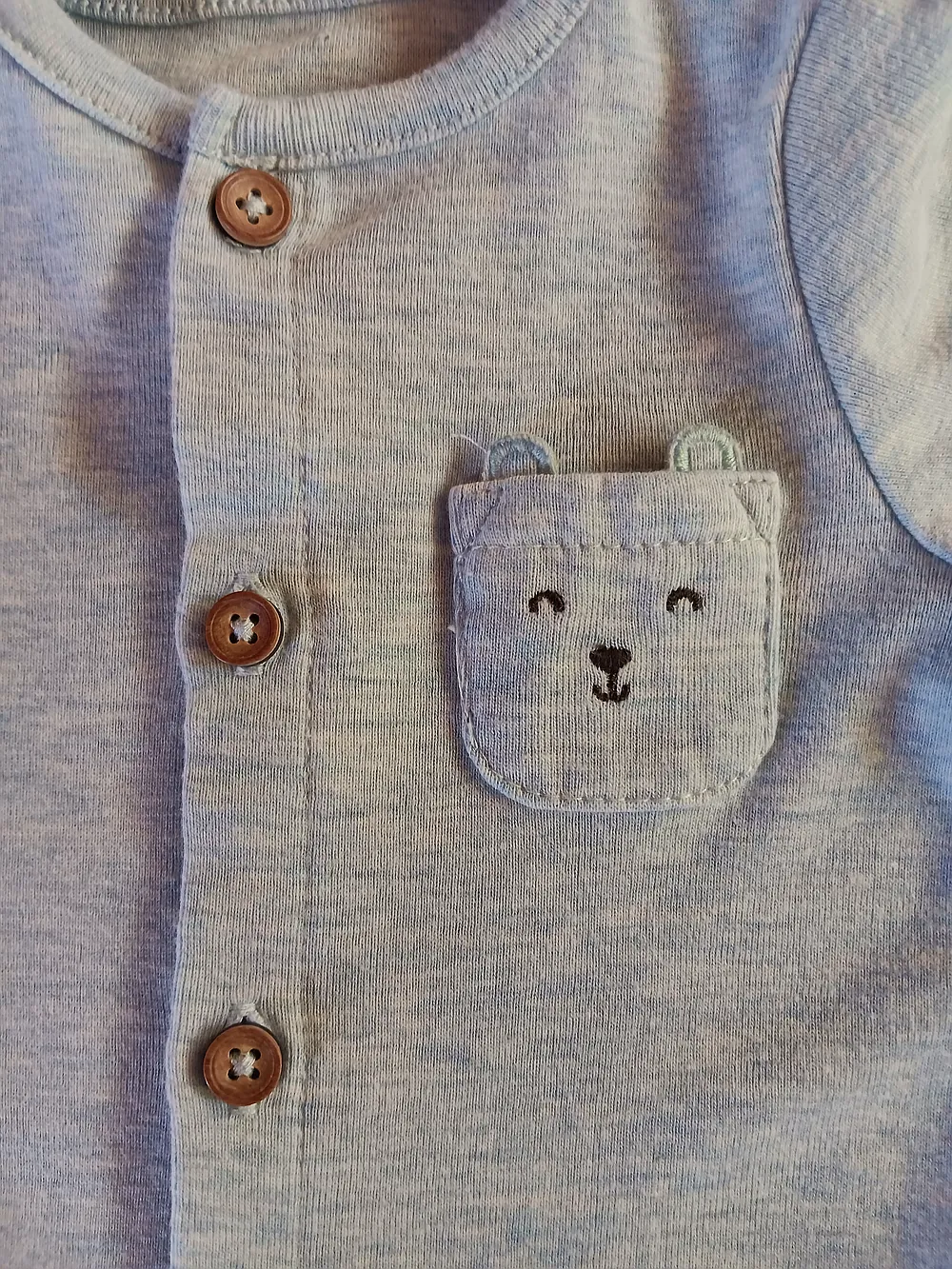 Blue Bear Romper