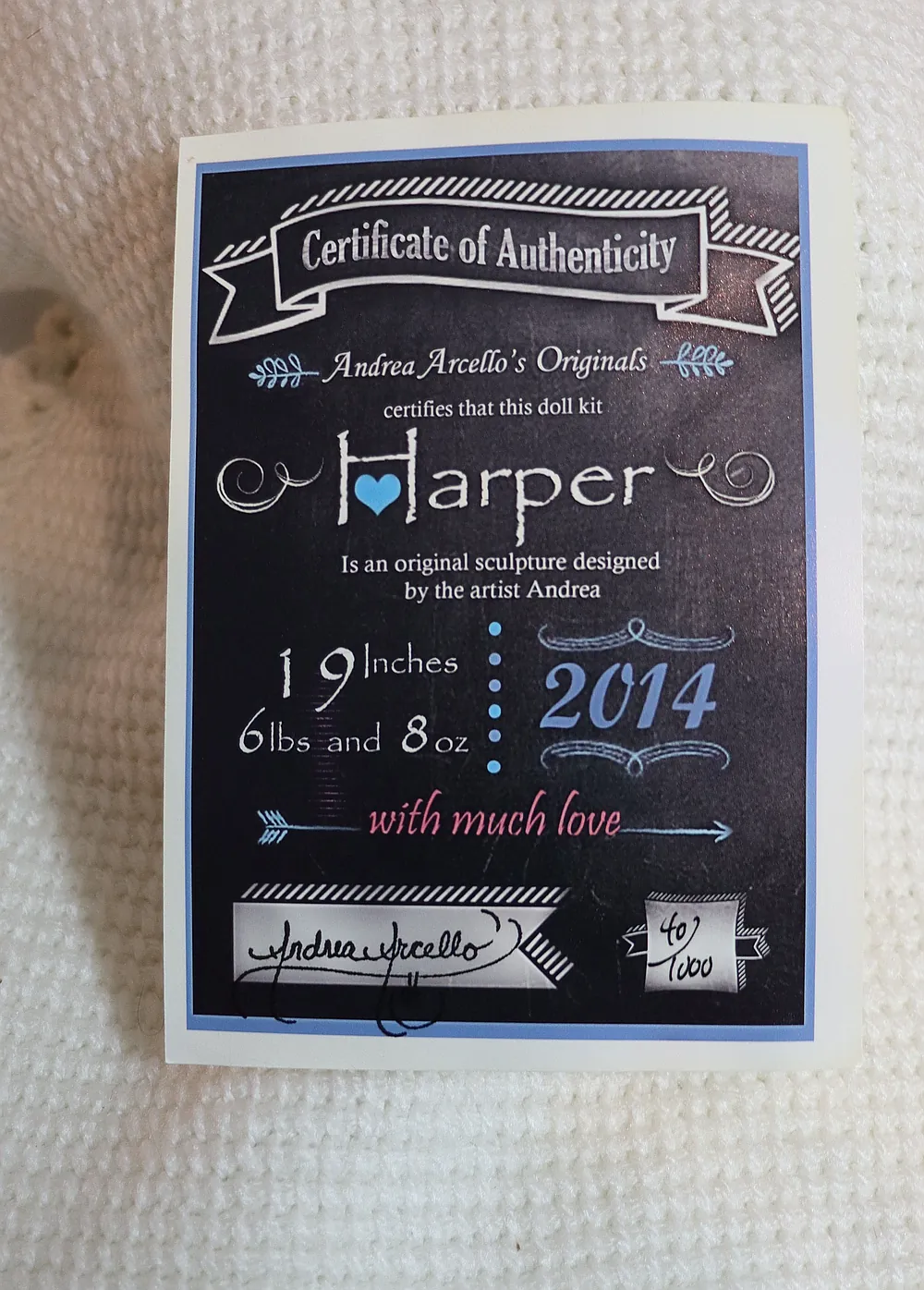 1st Ed Harper Arcello