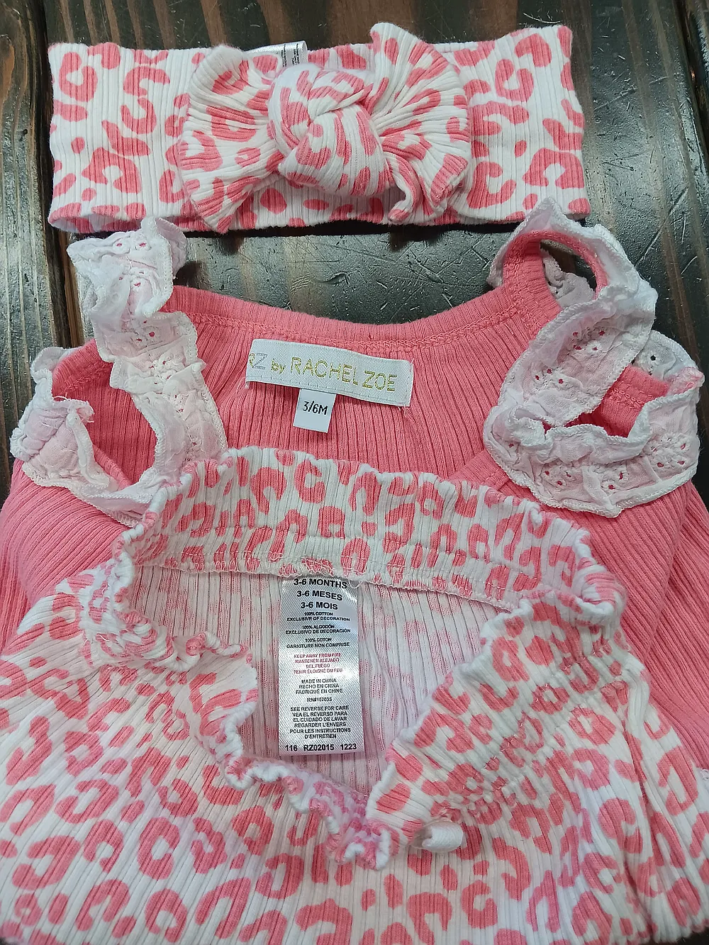 Lace and pink 3 pc Set.