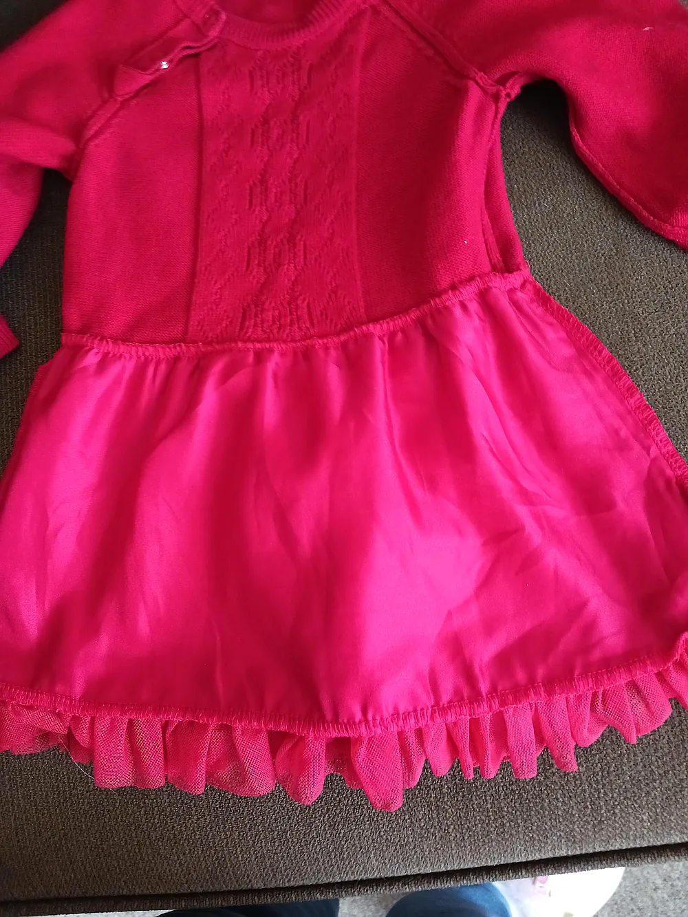 12 Mo. LS Red Knit Dress Cat & Jack 6 12 Mo. LS Red Knit Dress Cat & Jack