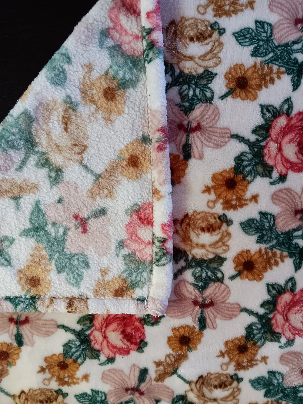 Plush Rose Blanket